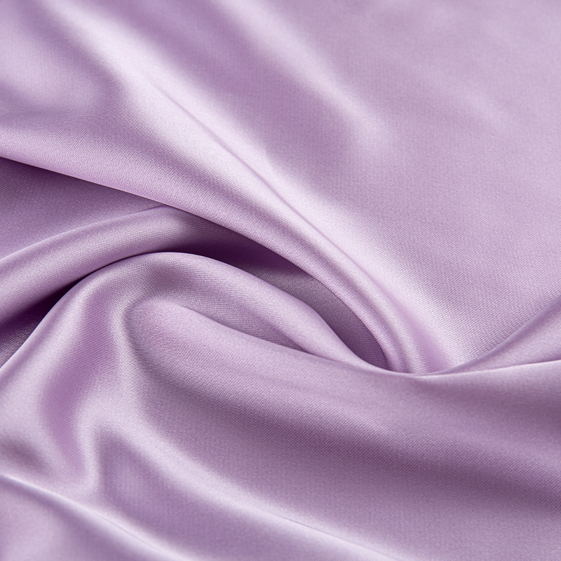 HY323 Dark Purple 180GSM weft elastic satin Polyester fabric para sa damit, damit, high-end na underwear