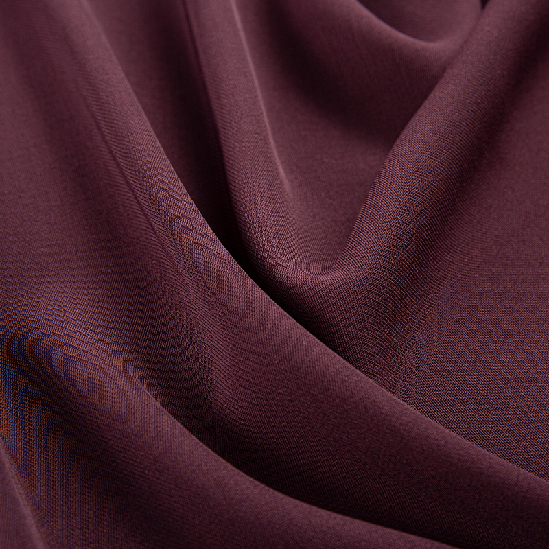 HY587 230GSM Imitation acetate Lelis Dark Purple mesh fabric para sa pambabaeng damit at sportswear