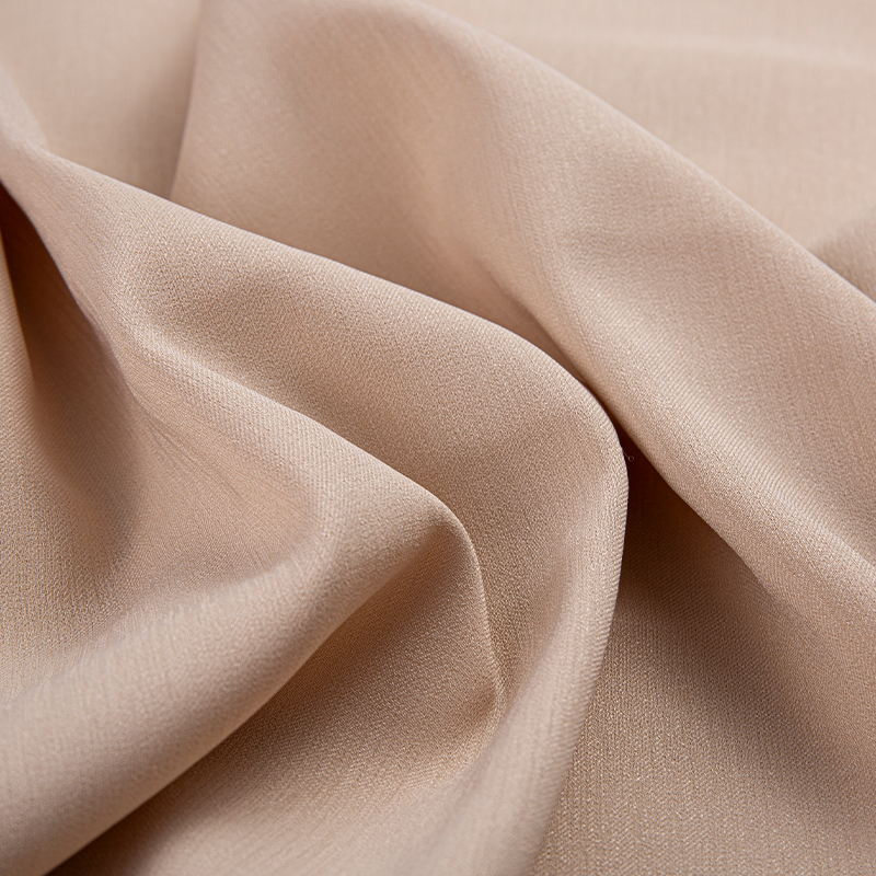 DS586 Makinis at makahinga na Doris 3/1 twill Polyester Light Pink na tela