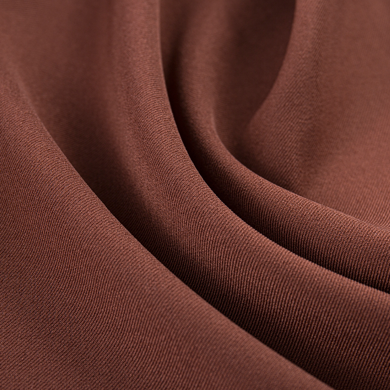 HY253 Brown Pure British twill four-way stretch spandex blended fabric