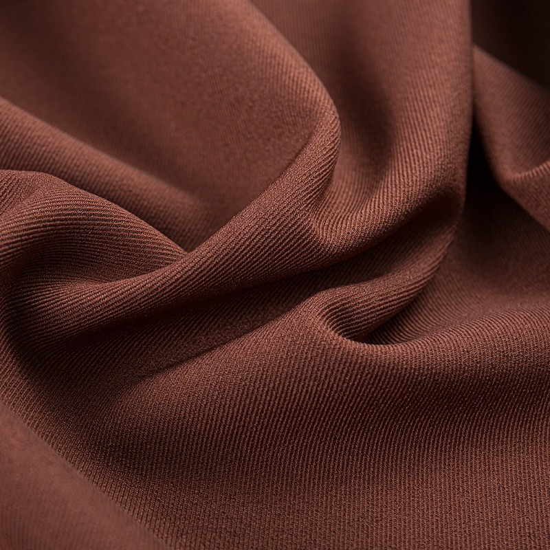 HY253 Brown Pure British twill four-way stretch spandex blended fabric